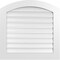Ekena Millwork Arch Top Surface Mount PVC Gable Vent: Non-Functional, w/ 3-1/2"W x 1"P Standard Frame, 30"W x 42"H GVPAR30X4201SN - alternate 1